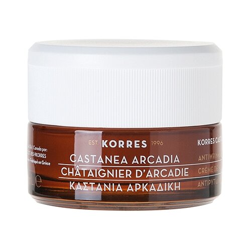 фото Korres castanea arcadia anti-wrinkle & firming night cream ночной крем для лица против морщин для всех типов кожи, 40 мл