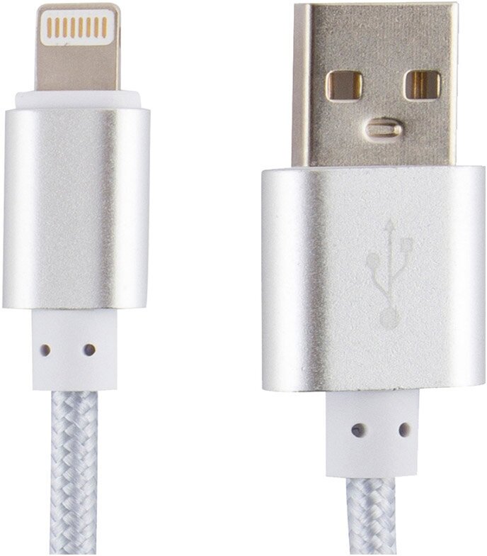 Кабель Energy ET-01 USB/Lightning серый NRG - фото №3