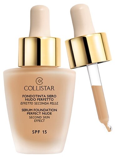 Collistar Тональная сыворотка Serum Foundation Perfect Nude, SPF 15, 30 мл/30 г, оттенок: 03 nude