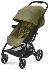 Cybex Eezy S+ 2 Коляска прогулочная, рама Black, Nature Green с дождевиком и бампером