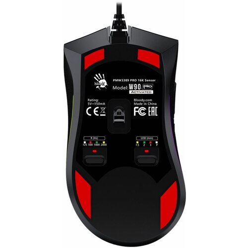 Мышь A4TECH Bloody W90 Pro игровая оптическая проводная USB черный 626000₽