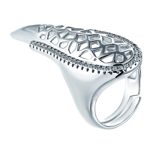 фото Element47 кольцо из серебра 925 пробы с кубическим цирконием sl31234a1_ko_001_wg, размер 14.75