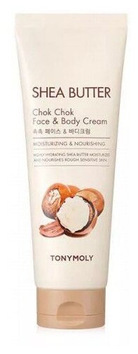 TONY MOLY Крем для тела Shea Butter Chok Chok Face & Body Cream, 250 мл