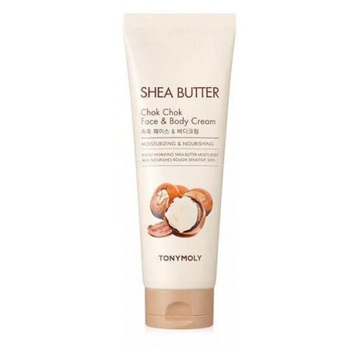 TONY MOLY Shea Butter Chok Chok Face & Body Cream Универсальный крем для лица и тела с маслом ши, 250 мл.