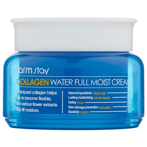 фото Farmstay Collagen Water Full Moist Cream Увлажняющий крем для лица с коллагеном, 100 г
