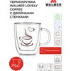 Кружка Walmer Lovely Coffee с двойными стенками, 350 мл, цвет прозрачный - изображение
