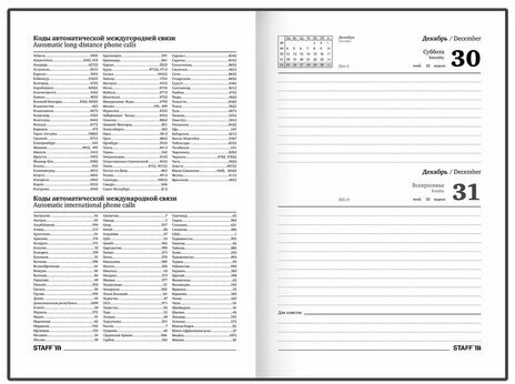 Ежедневник датированный на 2024 год Гранаты, А5 Staff - фото №17