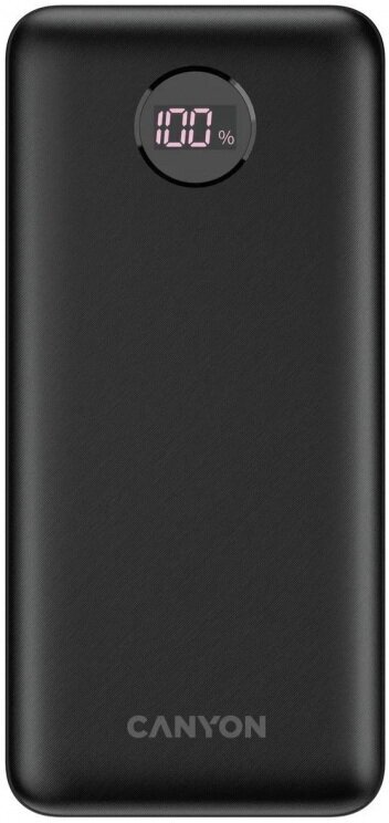 CANYON PB-2002 Power bank 20000mAh Li-poly battery, Input Type-C 5V3A,9V2A,18W , Output Type-C:5V3A,9V2.2A,12V1.5A,20W, Output USBA1/USBA2:5V3A,5V/4