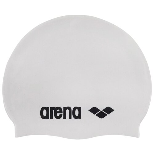 фото Шапочка для плавания arena classic silicone cap 91662 white/black