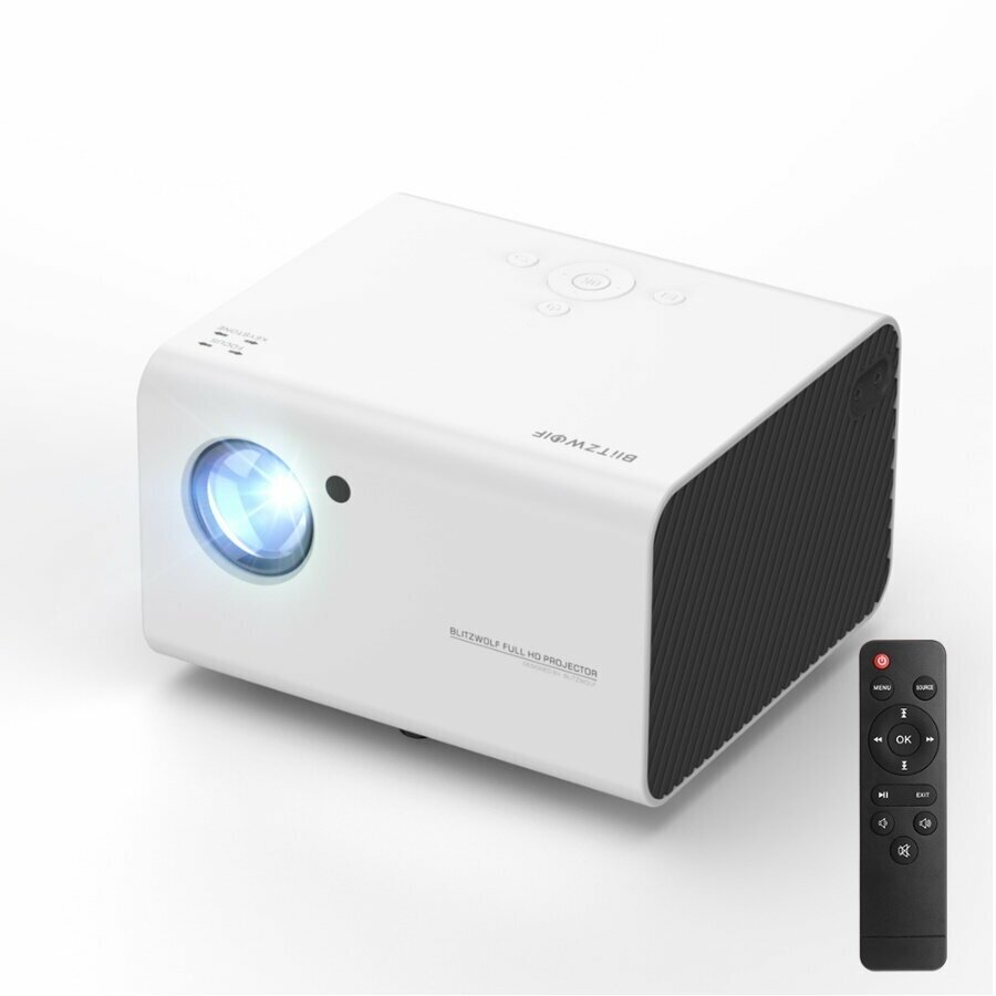 Проектор для домашнего кинотеатра BlitzWolf BW-VP14 EU Home Theater Projector 1080P Full HD White