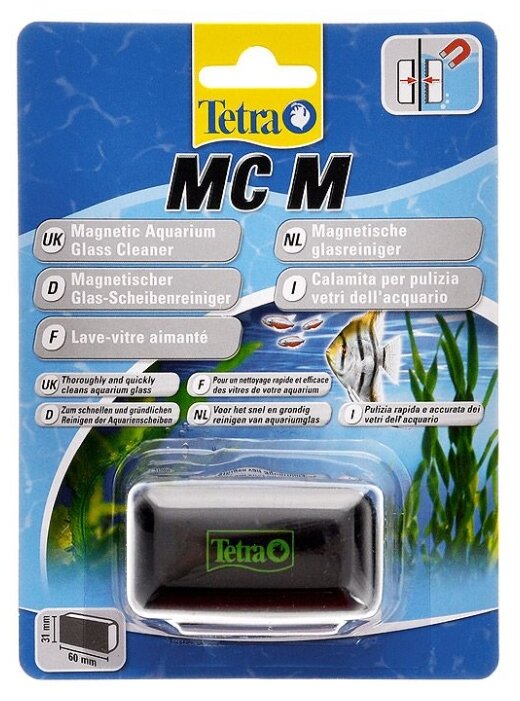 Скребок для аквариума Tetra MC Magnet Cleaner M