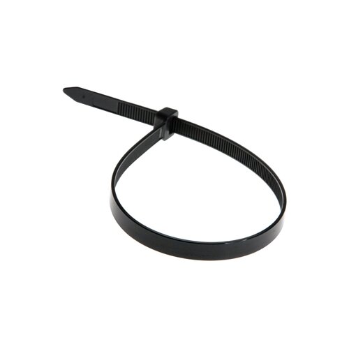 Хомут-стяжка нейлоновый кабельный REXANT 350x7.6 мм, черный, 100 шт.