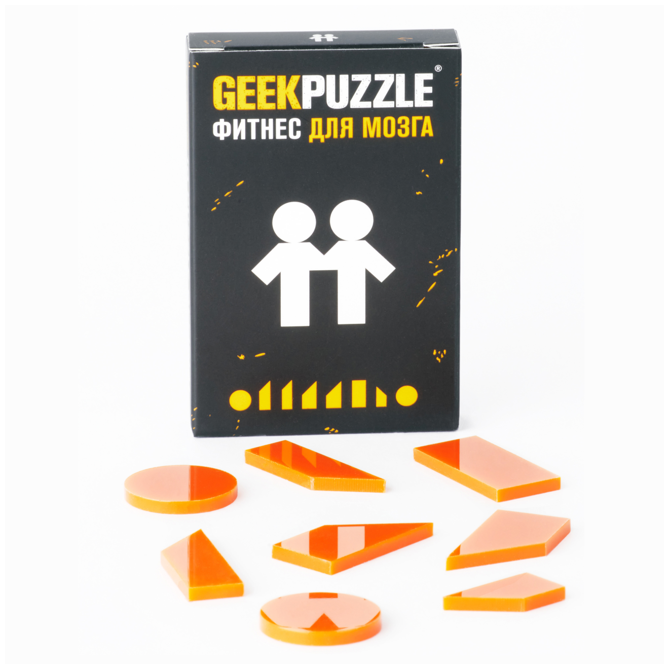 Головоломка / пазлы / GEEK PUZZLE / IQ PUZZLE Фитнес для мозга “Близнецы” (8 деталей) настольная игра подарок для детей и взрослых