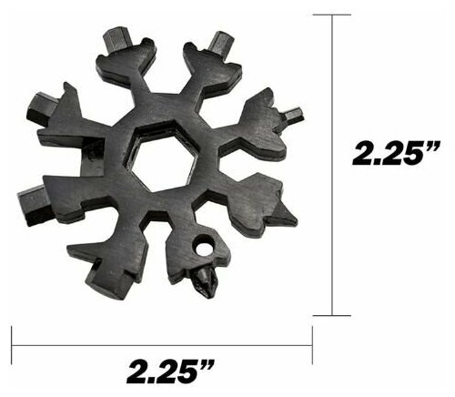 Многофункциональный ключ 18 в 1 / Отвертка снежинка для дачи, сада, дома, автомобиля, велосипеда - фотография № 3