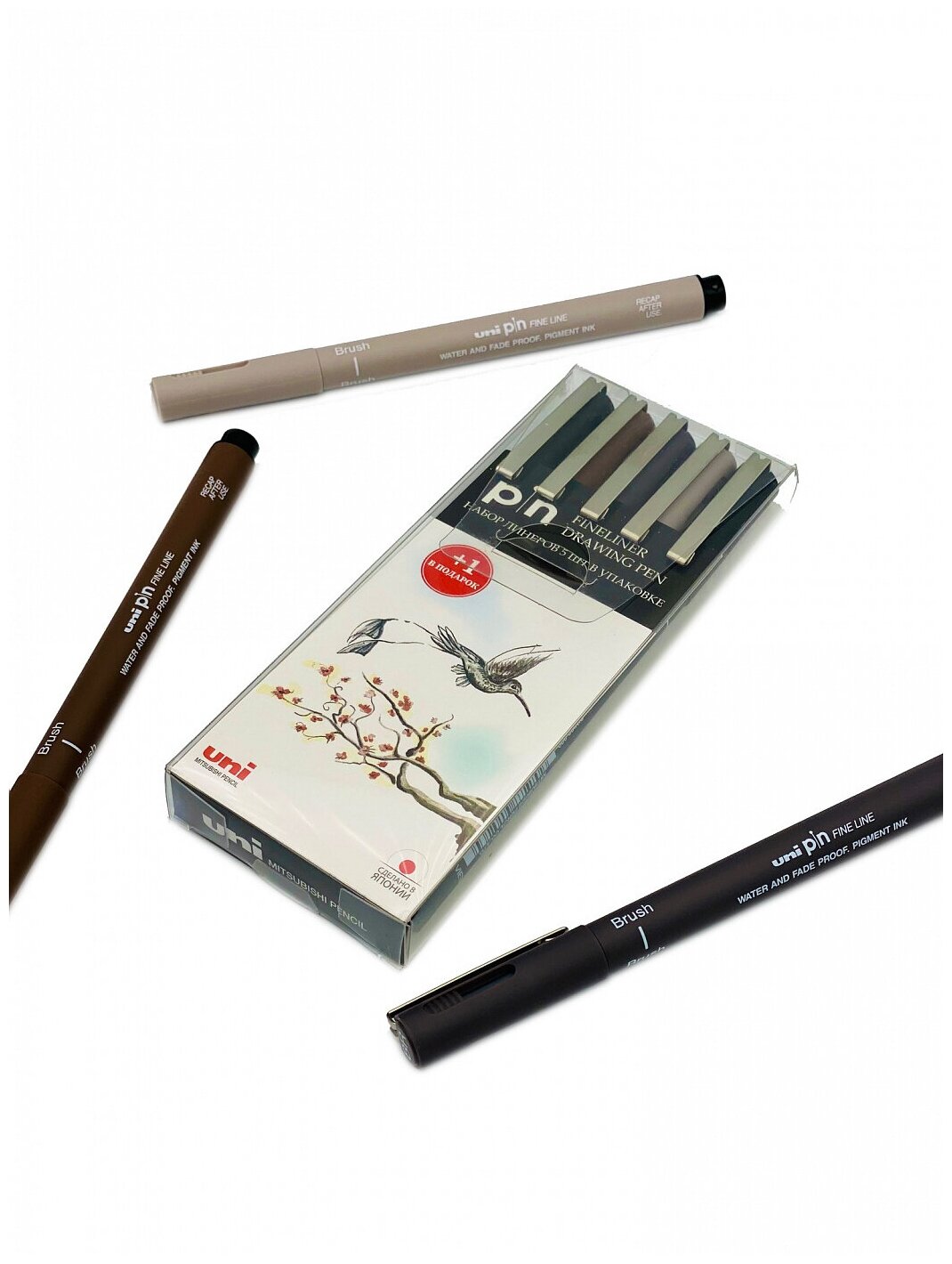 фото Набор линеров PIN "Brush" 5 шт, в пластиковой упаковке