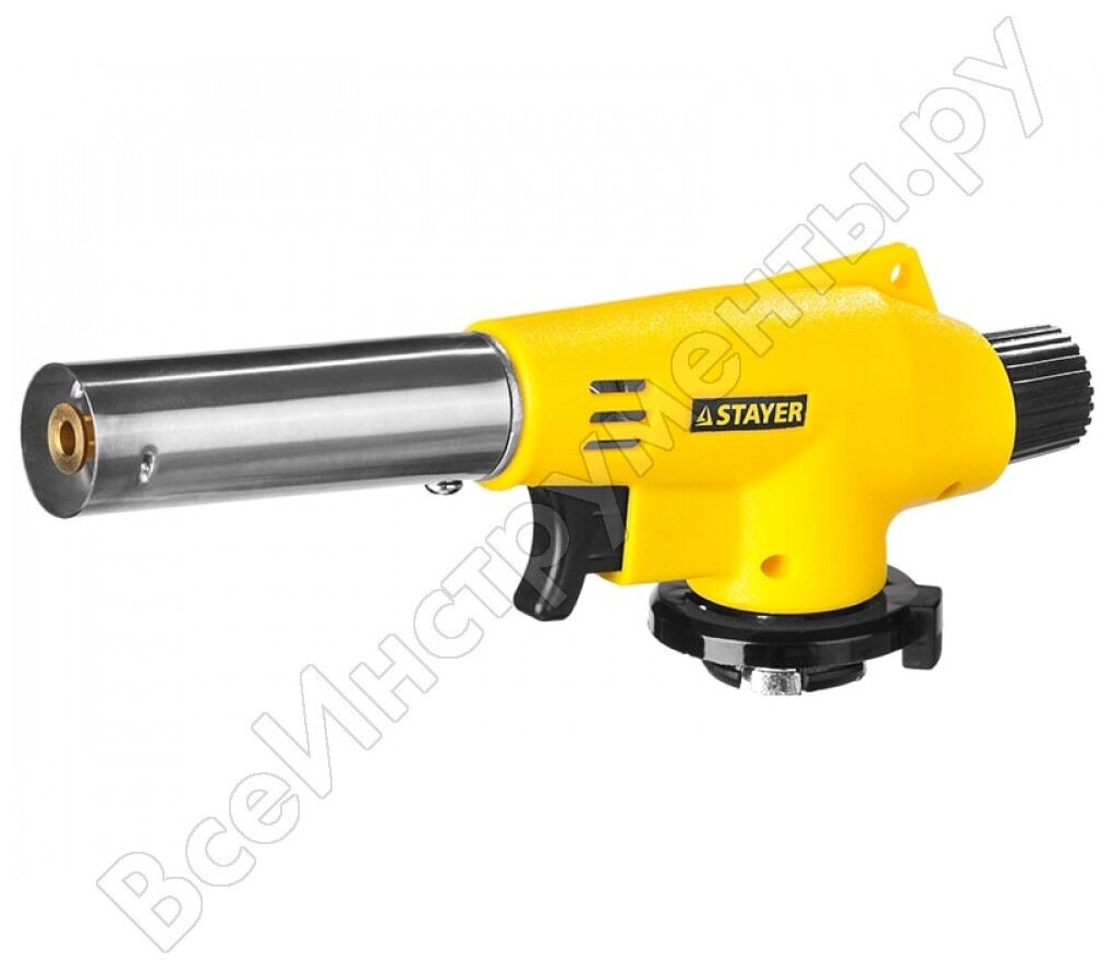 Горелка газовая STAYER MaxTerm MG100 с пьезоподжигом, на баллон (55584)