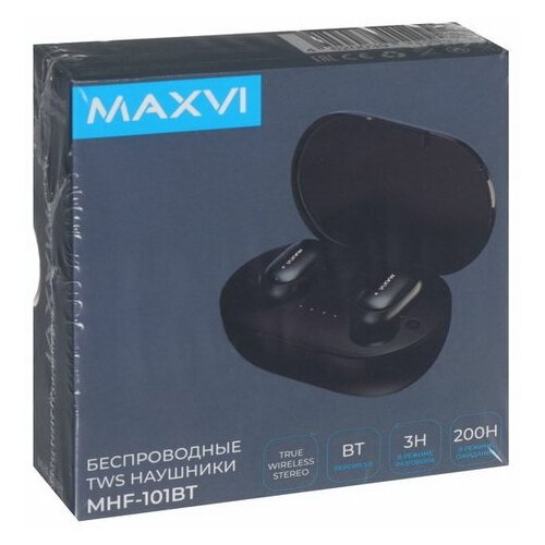 Наушники MHF-101BT вакуумные микрофон 40300 мАч черные 101100₽