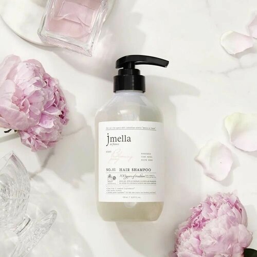 JMELLA IN FRANCE BLOOMING PEONY HAIR SHAMPOO Шампунь женский Мандарин, розовый пион, белый мускус для всех типов волос 1000мл