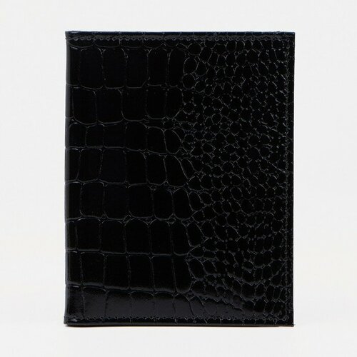 Обложка для автодокументов , черный обложка для паспорта officespace натуральная кожа тип 2 черный крокодил kps 1648 176875