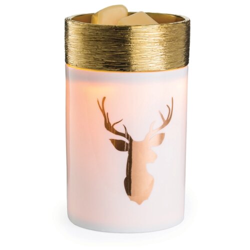 Candle Warmers / Аромасветильник настольный Золотой олень керамика Round Illum- Golden Stag