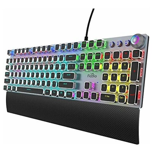 Механическая игровая клавиатура Fiodio с высокой скоростью отклика нажатия и радужной подсветкой 1176000₽