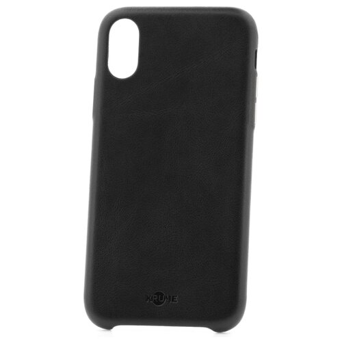 фото Чехол на ip xs max kruche натуральная кожа черный