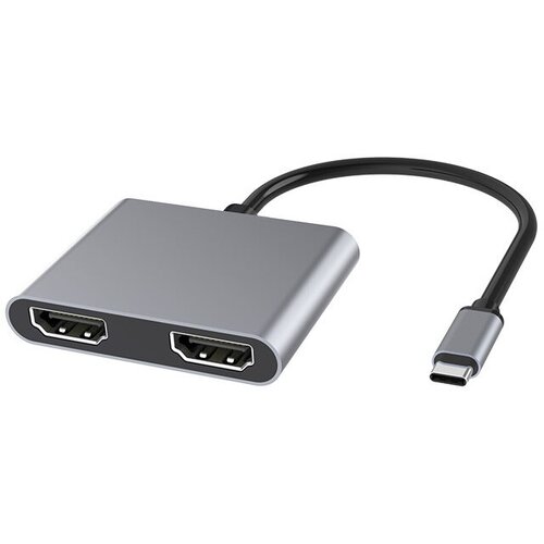 Док-станция USB 3.0 Type-C 4-в-1, переходник HDMI х 2, концентратор, расширитель портов