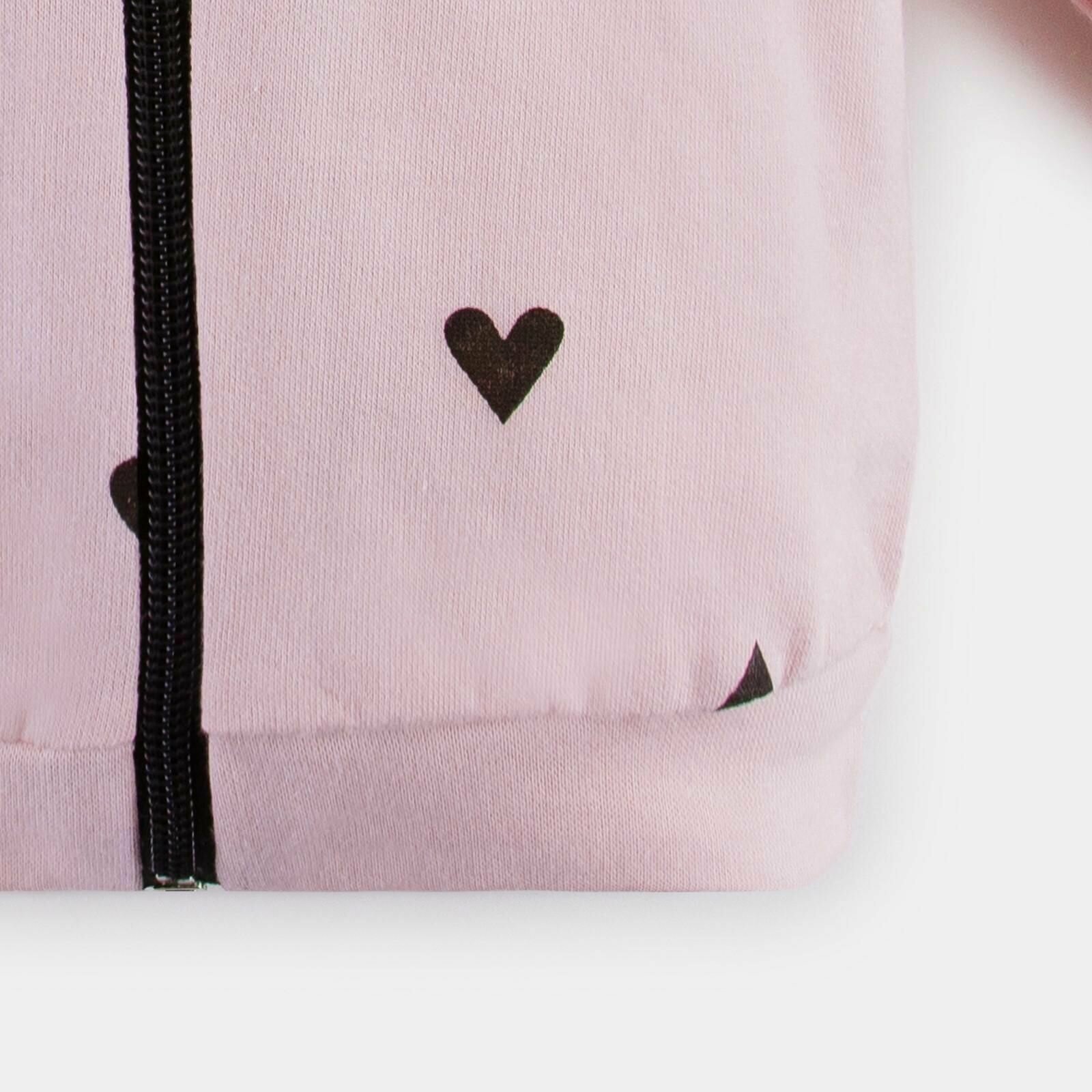 Комплект: тостовка и брюки Крошка Я "Сердечки", розовый, рост 62-68 см 4857142 - фотография № 10