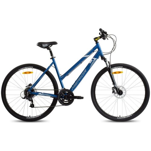 Велосипед дорожный женский Merida Crossway 10 Lady синий/бело-серый рама M(51cm)