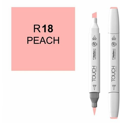 Маркер Touch Twin Brush 018 персиковый R18