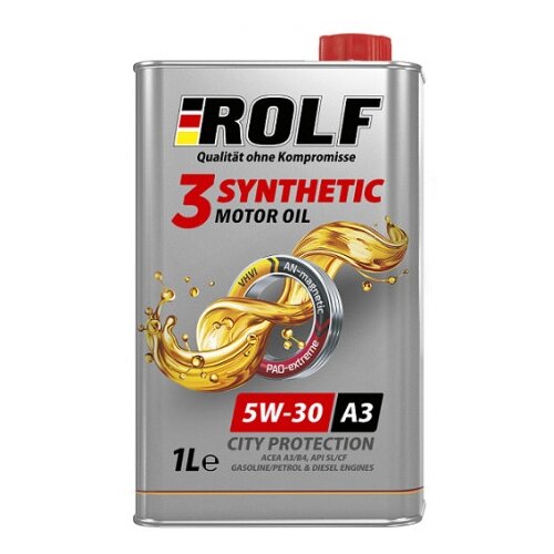 ROLF 3-Synthetic 5w30 Масло Моторное Синт. (Пластик) 1л. A3/B4 Rolf