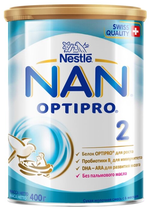 Смесь NAN (Nestlé) 2 Optipro (с 6 месяцев) 400 г