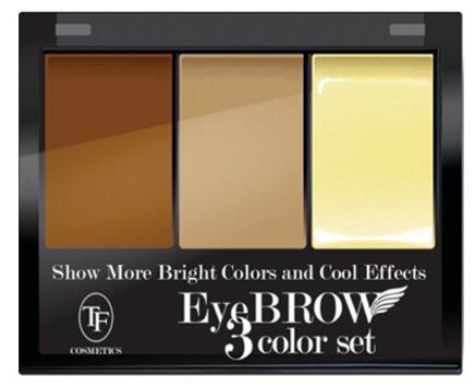 TF Cosmetics Тени для коррекции бровей EyeBROW 3 color Set, 101 brown