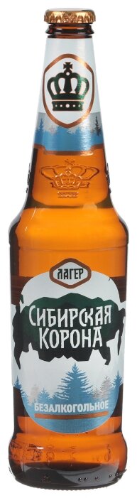 Пиво светлое безалкогольное Сибирская корона 0,47 л