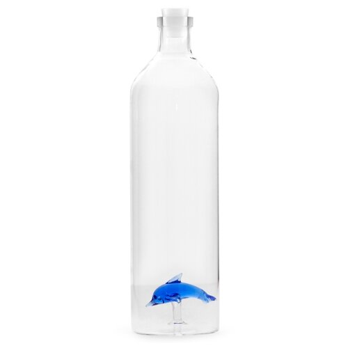 Бутылка для воды balvi Dolphin 1200 мл стекло, силикон прозрачный