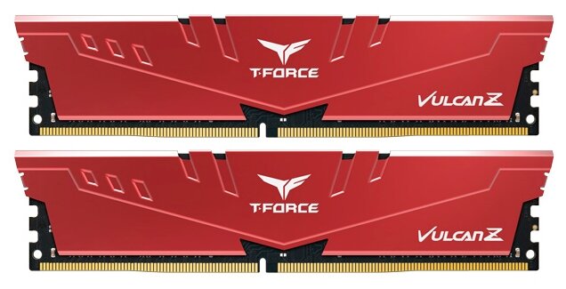 Оперативная память Team Group T-Force Vulcan Z 16GB (8GB x2) DDR4-3200 Red (TLZRD416G3200HC16CDC01)