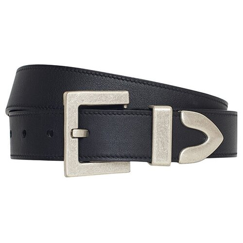 фото Широкий ремень с наконечником yuliawave (черный/70)