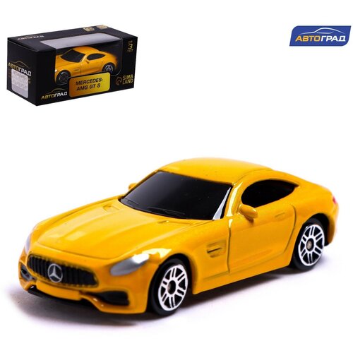 Машина металлическая MERCEDES-AMG GT S, 1:64, цвет жёлтый машина металлическая mercedes amg gt s 1 64 цвет жёлтый