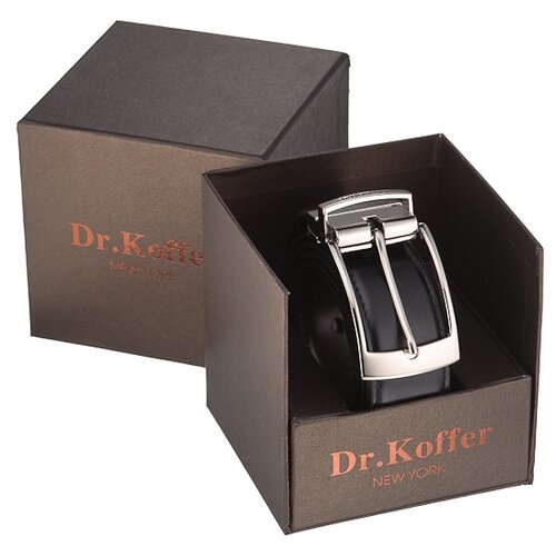 фото Ремень dr.koffer r026t-01-120-50, черный, 120 см