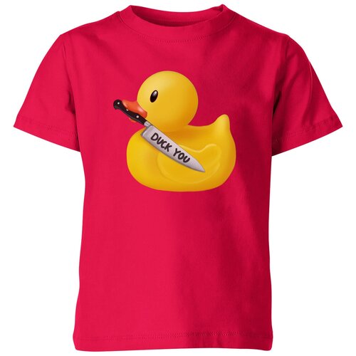 Футболка Us Basic, размер 14, розовый мужская футболка желтая резиновая уточка duck you s красный