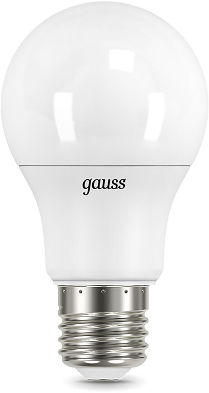 Лампа светодиодная Gauss A60 12Вт цок: E27 шар 220B 3000K св. свеч. бел. теп. A60 (упак:10шт) (102502112)