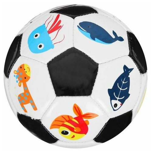 Мяч футбольный детский, размер 2, PVC, микс mяч футбольный детский оранжевый