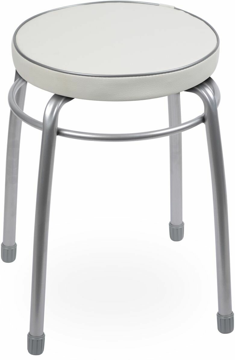 Табурет НИКА Фабрик 1 ТФ01 круглое сиденье, светло-серый