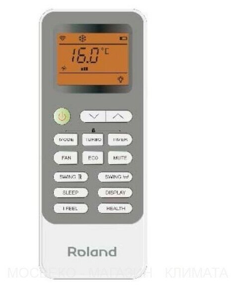 Новинка сплит система инвертор настенный кондиционер Roland Wizard Inverter RDI-WZ24HSS/N1 - фотография № 2