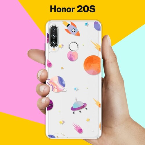 Силиконовый чехол Узор из планет на Honor 20s силиконовый чехол узор из авокадо на honor 20s