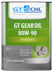 Трансмиссионное масло GT OIL GEAR Oil GL-5 80W90