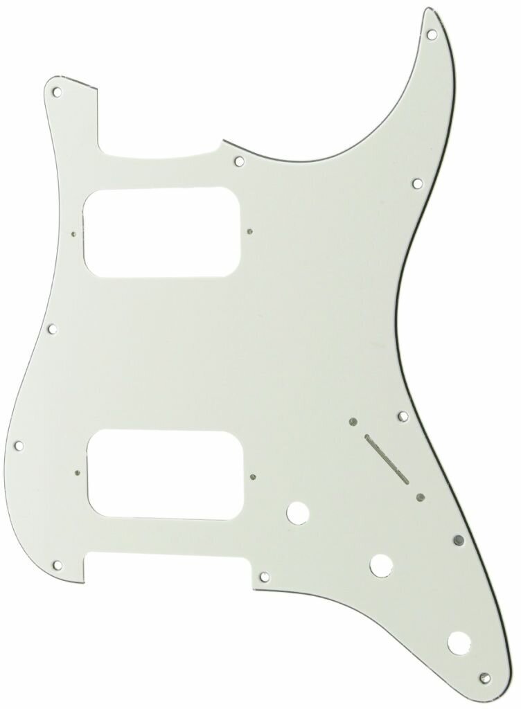 MX2248AW Защитная накладка электрогитары Fender Stratocaster HH, 3 слоя, белая, Musiclily