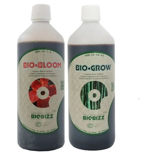 Комплект удобрений Biobizz (Bio-Grow 1л + Bio-Bloom 1л) 2шт в комплекте