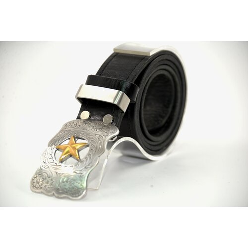 фото Ремень , размер 119, черный nis004