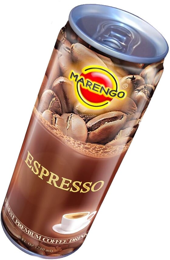 Кофейно-молочный напиток MARENGO Эспрессо , ж/б, 240 мл. 9шт